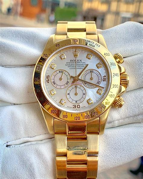 rolex watches golden colour